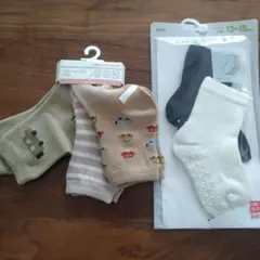 新品　ベビー靴下 キッズ靴下　5足セット　12-15cm、9-14cm