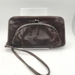 エバゴス　長財布　財布　がま口　ブラウンのサムネイル