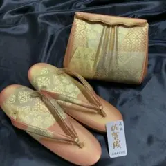 和装草履バッグセット　お祝い　金色　【お値下げ❣️】