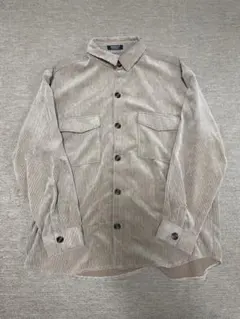 RAGOUT コーデュロイ 長袖シャツ ベージュ