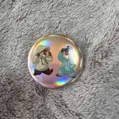 ディズニー　チップとデール缶バッチ