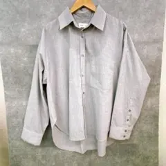 ZARA×メゾンスペシャル 長袖シャツ オーバーサイズ ストライプ