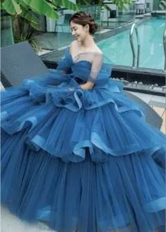 プリンセスオフショルダーカラードレス