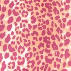 ヒョウ柄　ピンク　50ｘ150cm ポリエステル生地 レオパード