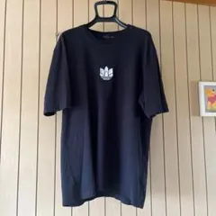 adidas 黒Tシャツ　コットン100% Ｌサイズ