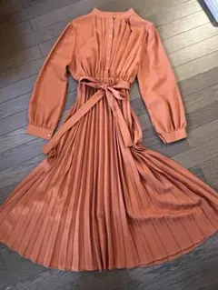 レディース　ワンピ￼ース　オレンジ　M