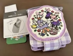 【新品未使用】ミニーマウスとデイジーの ピクニック ミラー付き ポーチ しまむら