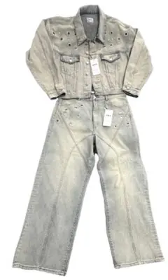 【新品】WHO'S WHO gallery ハトメ デニムセットアップ 男女兼用