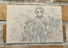 鬼滅の刃 原画ポストカード 炭治郎 善逸 伊之助 無限列車編
