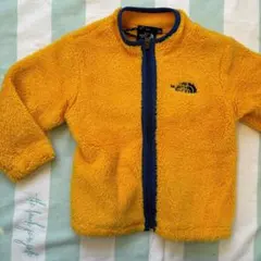 ノースフェイス　子供100センチアウター美品　黄色　フリースジャケット　男女兼用