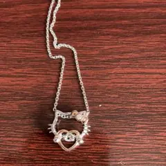 Hello Kitty ネックレス シルバーカラー ハートモチーフ