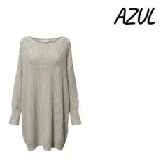 『新品』AZUL グレー オーバーサイズ ニットセーター