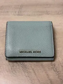 MICHAEL KORS ミントグリーン 三つ折り財布