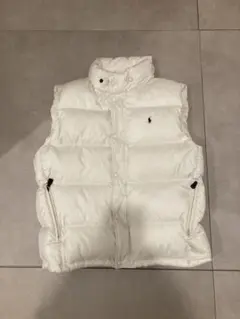 よ*る様 レアPOLO RALPH LAUREN◆ダウンベスト/XL/ホワイト