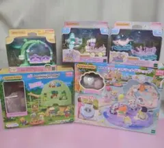 シルバニア　お人形なし　乗り物などまとめて　新品　3/18まで