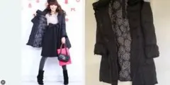 美品◆ &LOVE マドモアゼルなロイヤルダウンコート QVCブラック