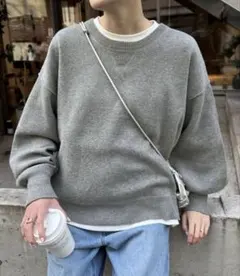 チャオパニックティピー　スウェットライクボリュームスリーブニット