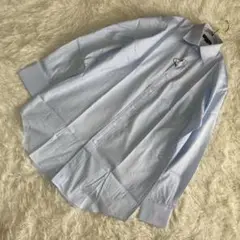 《美品》 LANVIN COLLECTION シャツ ライトブルー 38-78