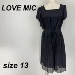 LOVE MIC ブラック 黒 ワンピース フォーマル マタニティ 大きめ