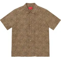 【美品】supreme leopard silk s/s shirt