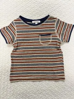 CARAMEL 半袖Tシャツ ボーダー 3Y 95cm相当 コットン100％のサムネイル