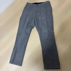グレー ヘリンボーン スラックス