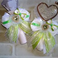 キンブレリボン★ペンライトリボン★黄緑★グリーン★サブカル★量産型★セット★