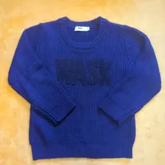 ★WASK★ワスク サガラ刺繍ロゴセーター