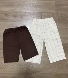 リトルウィークエンド ロングパンツ80cm 100cm 2点セット 兄妹お揃い