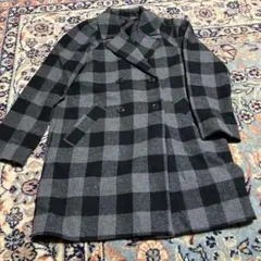 アースミュージックアンドエコロジー　ブラック×グレー　ハーフコート