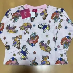 ディズニープリンセス柄 長袖カットソー 100cm ラプンツェル　アリエル