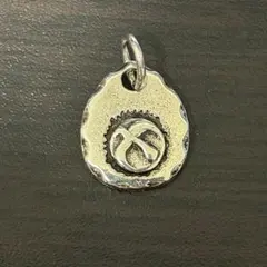 シルバー 叩きペンダントトップ イーグルデザイン