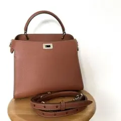 【激レア】michino PARIS ハンドバッグ ピンクベージュ レザー ミチノ・パリ：ヤス・ミチノによるレザーグッズブランド