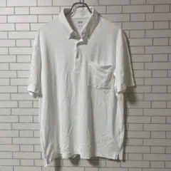 UNIQLO ユニクロ エアリズムカノコポロシャツ ボタンダウン ホワイト XL