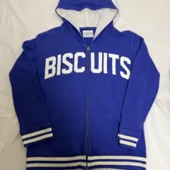 ロデオクラウンズ　フード付きパーカー 青