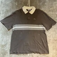 Lacoste ブラウン ポロシャツ Lサイズ
