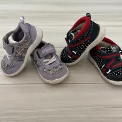 bronshoes 花柄 ドット柄 キッズシューズ 13.5