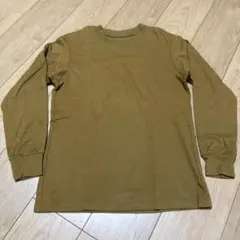 UNIQLO 長袖Tシャツ カーキ メンズ S