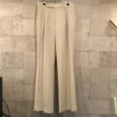 ♦️一推し♦️ ストライプ フレアパンツ ベージュ