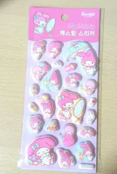 マイメロディ立体ぷっくりマシュマロシールもちもち【韓国限定】★サンリオ★