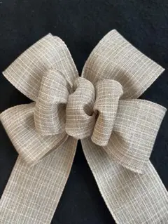 クリスマスリース用リボン　ハンドメイド　ナチュラル　ジュートリボン　ベージュのサムネイル