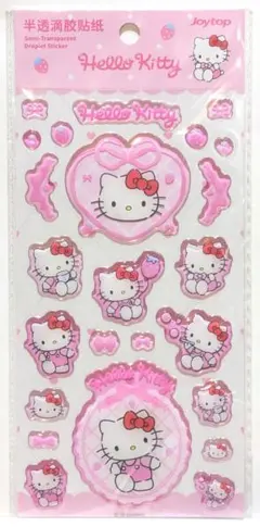ハローキティ　ぷっくりシール　海外限定　正規品　サンリオ