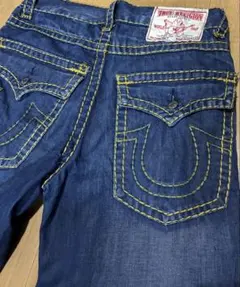 【TRUE RELIGION】 JOEY 黄色ステッチ 30