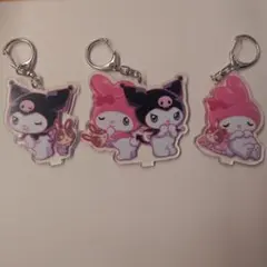 【新品】マイメロ クルミ アクリルキーホルダー 3個セット