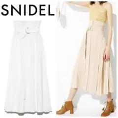 【完売品】SNIDEL スナイデル スウィッチパターンスカート ロング ホワイト