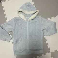 イオントップバリュキッズ女の子水色フリースパーカー140