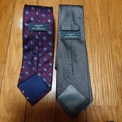 アラ商事、ARA CREATION ネクタイ 2本セット ボルドー グレー