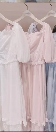 スワンキス　swan kiss コットンワンピース　ピンク