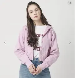BEAUTY&YOUTH コットン ショートフロントジップパーカーのサムネイル