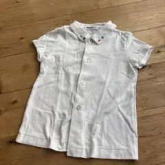 familiar ボタン付きシャツ ホワイト